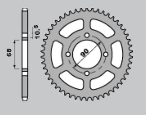 JR WYPRZEDAŻ ZĘBATKA TYLNA 243 45 HONDA MTX 80R2 '87-'92 (JTR241.45) JR WYPRZEDAŻ ZĘBATKA TYLNA 243 45 HONDA MTX 80R2 '87-'92 (JTR241.45)