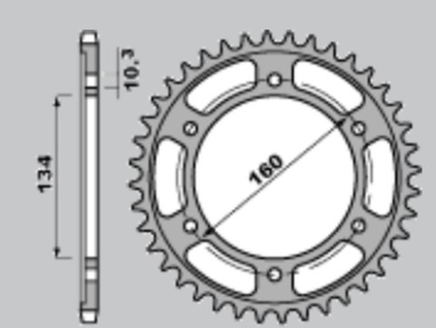JR WYPRZEDAŻ ZĘBATKA TYLNA ULTRALIGHT UTWARDZANA 4405 46 C45 HONDA CBR 600F SPORT '01-'02, CBR 600 F4I '01-'06 (JTR1307.46) JR WYPRZEDAŻ ZĘBATKA TYLNA ULTRALIGHT UTWARDZANA 4405 46 C45 HONDA CBR 600F SPORT '01-'02, CBR 600 F4I '01-'06 (JTR1307.46)
