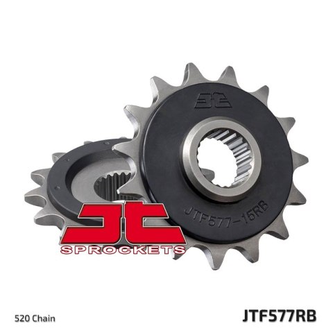 JT ZĘBATKA PRZEDNIA 441 15 Z GUMĄ YAMAHA XT 600 '89-'98, XTZ 660 '91-'98 44115JTRB) (ŁAŃC. 520) JT ZĘBATKA PRZEDNIA 441 15 Z GUMĄ YAMAHA XT 600 '89-'98, XTZ 660 '91-'98 44115JTRB) (ŁAŃC. 520)