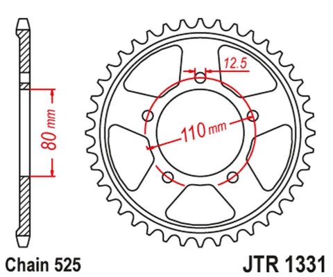 JT ZĘBATKA TYLNA 4350 42 HONDA CRF 1000 / 1100 L AFRICA TWIN / ADVENTURE SPORT '16-'23 (435042JTZBK) (ŁAŃC. 525) KOLOR CZARNY JT ZĘBATKA TYLNA 4350 42 HONDA CRF 1000 / 1100 L AFRICA TWIN / ADVENTURE SPORT '16-'23 (435042JTZBK) (ŁAŃC. 525) KOLOR CZARNY