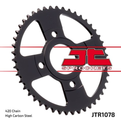 JT ZĘBATKA TYLNA 4570 60 YAMAHA TZR 50 / X POWER '07-'12 (457060JT) (ŁAŃC. 420) JT ZĘBATKA TYLNA 4570 60 YAMAHA TZR 50 / X POWER '07-'12 (457060JT) (ŁAŃC. 420)