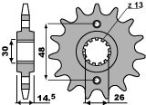 PBR ZĘBATKA PRZEDNIA 339 17 18NC (ŁAŃC. 530) PBR ZĘBATKA PRZEDNIA 339 17 18NC (ŁAŃC. 530)