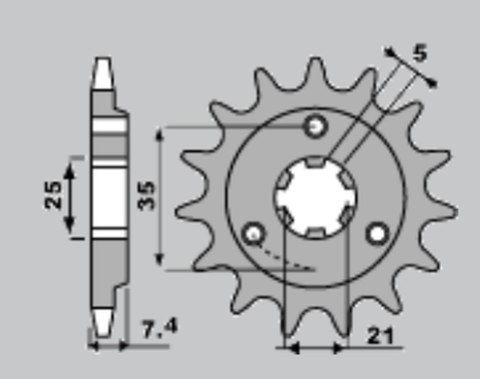 PBR ZĘBATKA PRZEDNIA 437 16 18NC SUZUKI DR 600/650 85-95 (JTF437.16) (ŁAŃC. 520) PBR ZĘBATKA PRZEDNIA 437 16 18NC SUZUKI DR 600/650 85-95 (JTF437.16) (ŁAŃC. 520)