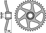 PBR ZĘBATKA TYLNA 3555 40 F APRILIA 50 AF 1 88-93 (ŁAŃC. 415) PBR ZĘBATKA TYLNA 3555 40 F APRILIA 50 AF 1 88-93 (ŁAŃC. 415)