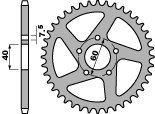PBR ZĘBATKA TYLNA 4395 44 F KTM SX 50 (09-13) (ŁAŃC. 415)