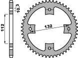 PBR ZĘBATKA TYLNA 4485 38 C45 KYMCO KXR, KXU, MAXXER, MXU 250/300 '02-'15 (ŁAŃC. 520)