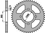 PBR ZĘBATKA TYLNA 4533 45 F GZ 125 (98-05) (ŁAŃC. 428) (JTR1794.45)