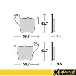 PROX KLOCKI HAMULCOWE KH346 HONDA CR/CRF TYŁ 37.208202