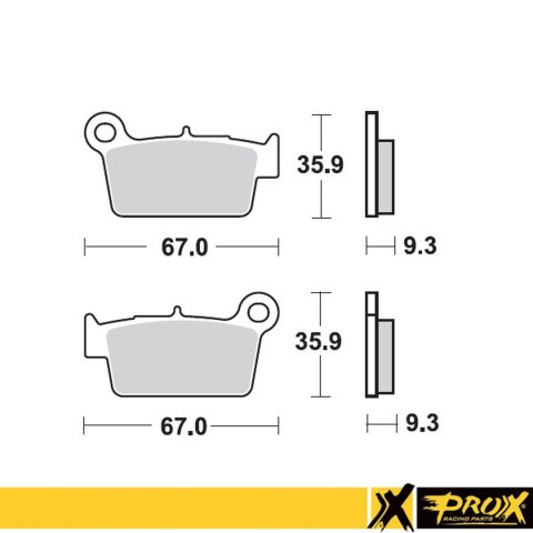 PROX KLOCKI HAMULCOWE KH367 KXF/RMZ/YZ/YZF TYŁ 37.201302 PROX KLOCKI HAMULCOWE KH367 KXF/RMZ/YZ/YZF TYŁ 37.201302