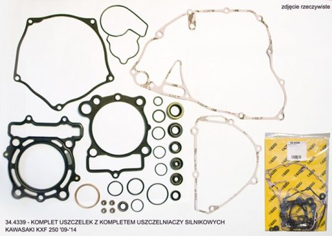 PROX KOMPLET USZCZELEK Z KOMPLETEM USZCZELNIACZY SILNIKOWYCH KAWASAKI KXF 250 '09-'16