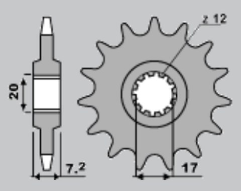 SIFAM ZĘBATKA TYLNA 4461 48 YAMAHA DT 50R 97-03, MBK 50 X LIMIT '00-'04 (ŁAŃC. 420) (JTR1832.48) SIFAM ZĘBATKA TYLNA 4461 48 YAMAHA DT 50R 97-03, MBK 50 X LIMIT '00-'04 (ŁAŃC. 420) (JTR1832.48)