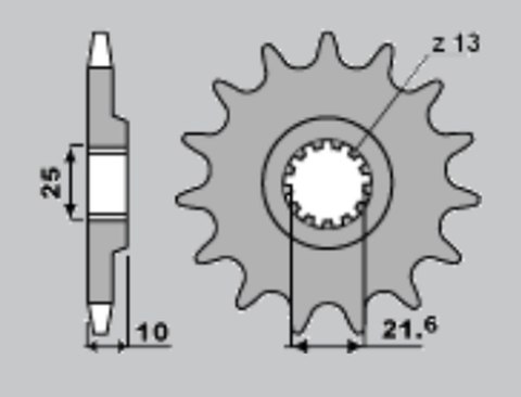 CHT WYPRZEDAŻ ZĘBATKA PRZEDNIA 521 15 KAWASAKI Z 900, Z 1000A (521-15) (JTF521.15) CHT WYPRZEDAŻ ZĘBATKA PRZEDNIA 521 15 KAWASAKI Z 900, Z 1000A (521-15) (JTF521.15)