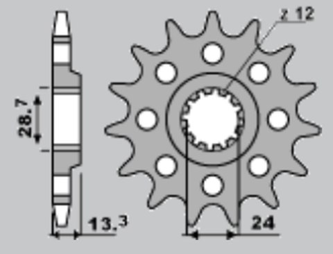CHT ZĘBATKA PRZEDNIA 522 15 KAWASAKI KZ 1000/Z100J/GPZ 1100 (522-15) (JTF523.15) CHT ZĘBATKA PRZEDNIA 522 15 KAWASAKI KZ 1000/Z100J/GPZ 1100 (522-15) (JTF523.15)