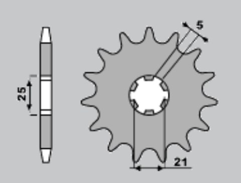 CHT ZĘBATKA PRZEDNIA 569 14 (569-14) 569 14 KAWASAKI KX 250 '87-'98, YAMAHA YZ 250 '77-'98, XV 250`89-15 (JTF569.14) (ŁAŃC. 520) CHT ZĘBATKA PRZEDNIA 569 14 (569-14) 569 14 KAWASAKI KX 250 '87-'98, YAMAHA YZ 250 '77-'98, XV 250`89-15 (JTF569.14) (ŁAŃC. 520)