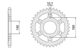 CHT ZĘBATKA TYLNA 502 48 KAWASAKI ZR 1100 ZEPHYR (502-48) (JTR502.48)
