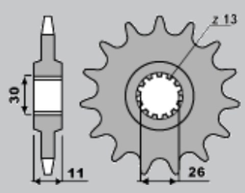 JR ZĘBATKA PRZEDNIA 579 15 YAMAHA R1/ FJ 1200/ XJR (JTF579.15) JR ZĘBATKA PRZEDNIA 579 15 YAMAHA R1/ FJ 1200/ XJR (JTF579.15)