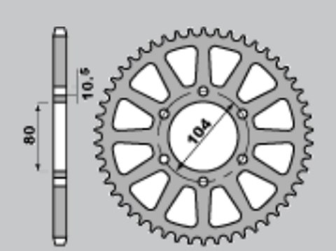 JR ZĘBATKA TYLNA 478 42 KAWASAKI Z 1000 '03-'20, Z 1000SX '11-'18, ZX-10R '08-'10, ZX-10RR '17-'18