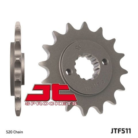 JT ZĘBATKA PRZEDNIA 511 15 KAWASAKI KLR 650 '90-'14 (51115JT) (ŁAŃC. 520) JT ZĘBATKA PRZEDNIA 511 15 KAWASAKI KLR 650 '90-'14 (51115JT) (ŁAŃC. 520)