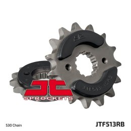 JT ZĘBATKA PRZEDNIA 513 16 Z GUMĄ KAWASAKI/SUZUKI/YAMAHA/CAGIVA (51316JTRB) (ŁAŃC. 530) - MOŻE BYĆ ZASTĄPIONA PRZEZ 51916JT (JTF