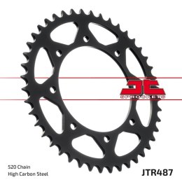 JT ZĘBATKA TYLNA 491 43 KAWASAKI KLR 650C '95-'03 (49143JTZBK) (ŁAŃC. 520) KOLOR CZARNY