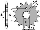 PBR ZĘBATKA PRZEDNIA 514 13 18NC KAWASAKI KX 125 (84-93) (+1) (ŁAŃC. 520) PBR ZĘBATKA PRZEDNIA 514 13 18NC KAWASAKI KX 125 (84-93) (+1) (ŁAŃC. 520)