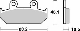 SBS KLOCKI HAMULCOWE KH124/2 STREET STANDART CERAMIC KOLOR CZARNY