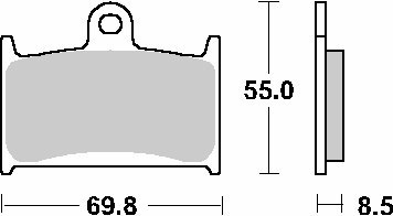 SBS KLOCKI HAMULCOWE KH145 / KH236 STREET STANDART CERAMIC KOLOR CZARNY SBS KLOCKI HAMULCOWE KH145 / KH236 STREET STANDART CERAMIC KOLOR CZARNY