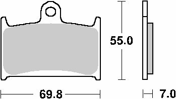 SBS KLOCKI HAMULCOWE KH145 / KH236 STREET STANDART CERAMIC SUZUKI GSF 1200 BANDIT '97-'00, RF 900 '94-'97 KOLOR CZARNY SBS KLOCKI HAMULCOWE KH145 / KH236 STREET STANDART CERAMIC SUZUKI GSF 1200 BANDIT '97-'00, RF 900 '94-'97 KOLOR CZARNY