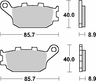 SBS KLOCKI HAMULCOWE KH174 STREET STANDART CERAMIC KOLOR CZARNY SBS KLOCKI HAMULCOWE KH174 STREET STANDART CERAMIC KOLOR CZARNY