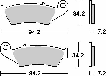SBS KLOCKI HAMULCOWE KH185 / KH389 OFF-ROAD CARBON SBS KLOCKI HAMULCOWE KH185 / KH389 OFF-ROAD CARBON