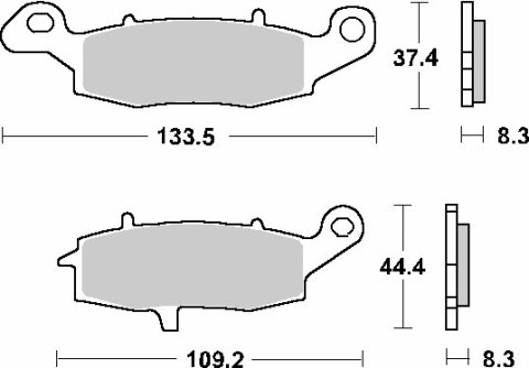 SBS KLOCKI HAMULCOWE KH231 STREET STANDART CERAMIC KOLOR CZARNY SBS KLOCKI HAMULCOWE KH231 STREET STANDART CERAMIC KOLOR CZARNY