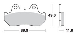 SBS KLOCKI HAMULCOWE KH69/3 STREET STANDART CERAMIC KOLOR CZARNY