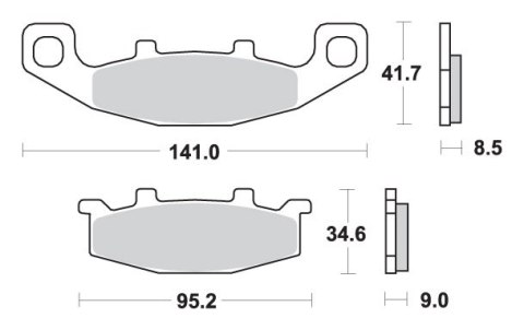 SBS PROMOCJA KLOCKI HAMULCOWE KH129 STREET STANDART CERAMIC KOLOR CZARNY SBS PROMOCJA KLOCKI HAMULCOWE KH129 STREET STANDART CERAMIC KOLOR CZARNY