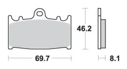 SBS PROMOCJA KLOCKI HAMULCOWE KH158 SPIEK METALICZNY SINTER OFFROAD (WYCZYNOWE)