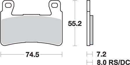 SBS PROMOCJA KLOCKI HAMULCOWE KH265 RACING DUAL CARBON HONDA CBR 600RR '03-'04 KOLOR CZARNY SBS PROMOCJA KLOCKI HAMULCOWE KH265 RACING DUAL CARBON HONDA CBR 600RR '03-'04 KOLOR CZARNY