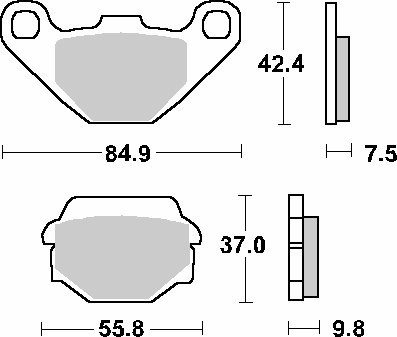 SBS PROMOCJA KLOCKI HAMULCOWE KH67 STREET STANDART CERAMIC KOLOR CZARNY SBS PROMOCJA KLOCKI HAMULCOWE KH67 STREET STANDART CERAMIC KOLOR CZARNY