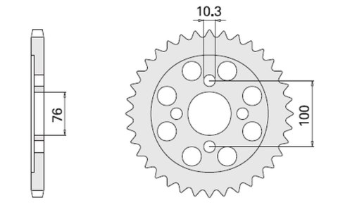 CHT ZĘBATKA TYLNA 803 56 SUZUKI VL 125 INTRUDER 00-07 (2012-56) (ŁAŃC. 428) CHT ZĘBATKA TYLNA 803 56 SUZUKI VL 125 INTRUDER 00-07 (2012-56) (ŁAŃC. 428)