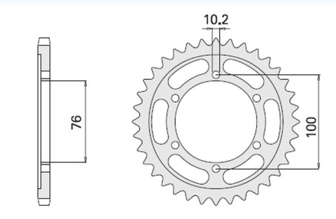 CHT ZĘBATKA TYLNA STALOWA 816 48 SUZUKI GSXR1100, GSXR750 (92-95) (JTR816.48)* (ŁAŃC. 530) - ZAMIENNA Z 825 48 (816-48) CHT ZĘBATKA TYLNA STALOWA 816 48 SUZUKI GSXR1100, GSXR750 (92-95) (JTR816.48)* (ŁAŃC. 530) - ZAMIENNA Z 825 48 (816-48)