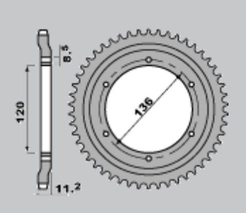 JR ZĘBATKA TYLNA 827 47 YAMAHA TZR 125R '91 (ITALIA) JR ZĘBATKA TYLNA 827 47 YAMAHA TZR 125R '91 (ITALIA)