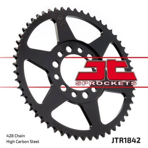 JT ZĘBATKA TYLNA 842 52 YAMAHA TW 125 (03-04), XT 350 (85-98) (84251JT) (ŁAŃC. 428) JT ZĘBATKA TYLNA 842 52 YAMAHA TW 125 (03-04), XT 350 (85-98) (84251JT) (ŁAŃC. 428)