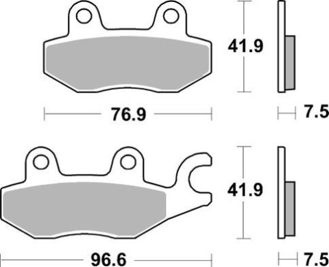 SBS KLOCKI HAMULCOWE KH197 KAWASAKI EX 400 NINJA '18-'23, EX 250R NINJA '18-'20 SBS KLOCKI HAMULCOWE KH197 KAWASAKI EX 400 NINJA '18-'23, EX 250R NINJA '18-'20