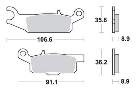 SBS KLOCKI HAMULCOWE KH446 OFF-ROAD SINTER KOLOR ZŁOTY SBS KLOCKI HAMULCOWE KH446 OFF-ROAD SINTER KOLOR ZŁOTY