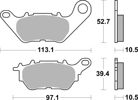SBS KLOCKI HAMULCOWE KH662 STREET STANDART CERAMIC PASUJE DO: YAMAHA YZF-R25 '15-'20, YZF-R3 '15-'20, MT-03 '16-'20, MT-25 '16-' SBS KLOCKI HAMULCOWE KH662 STREET STANDART CERAMIC PASUJE DO: YAMAHA YZF-R25 '15-'20, YZF-R3 '15-'20, MT-03 '16-'20, MT-25 '16-'