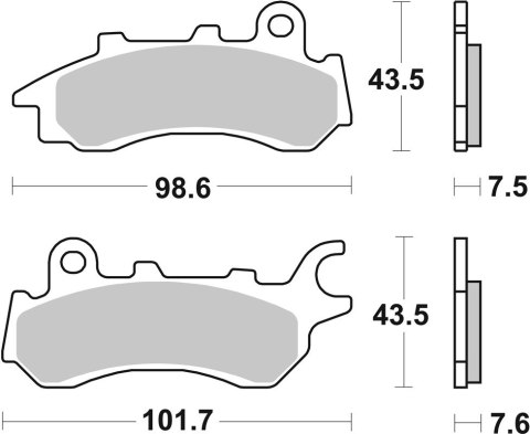 SBS KLOCKI HAMULCOWE KH716 STREET STANDART CERAMIC HONDA CB 125 F '17-'21 PRZÓD KOLOR CZARNY SBS KLOCKI HAMULCOWE KH716 STREET STANDART CERAMIC HONDA CB 125 F '17-'21 PRZÓD KOLOR CZARNY