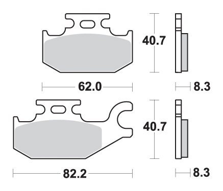 SBS PROMOCJA KLOCKI HAMULCOWE KH413 OFF-ROAD SINTER KOLOR ZŁOTY