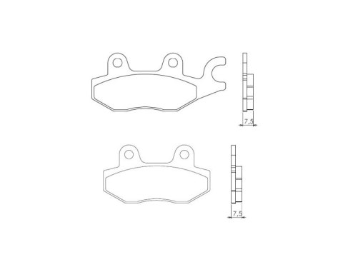 BRENTA KLOCKI HAMULCOWE KH165 / KH215 SPIEK METALICZNY (ZŁOTE) (FT 4064) BRENTA KLOCKI HAMULCOWE KH165 / KH215 SPIEK METALICZNY (ZŁOTE) (FT 4064)