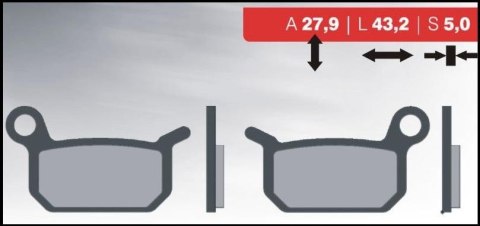 BRENTA KLOCKI HAMULCOWE KH325 (ORGANIC) (KTM 50/65SX) BRENTA KLOCKI HAMULCOWE KH325 (ORGANIC) (KTM 50/65SX)