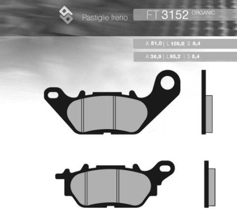 BRENTA KLOCKI HAMULCOWE KH464 YAMAHA YBR 125 '06-'15 PRZÓD (FT 3152) BRENTA KLOCKI HAMULCOWE KH464 YAMAHA YBR 125 '06-'15 PRZÓD (FT 3152)