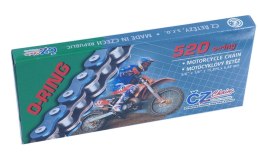 CZ ŁAŃCUCH NAPĘDOWY 520 RDO (114 OGNIW) O-RING DO 450 CCM (33,8 KN) (Z OTWORAMI WYRZUCAJĄCYMI BŁOTO) + ZAKUWKA