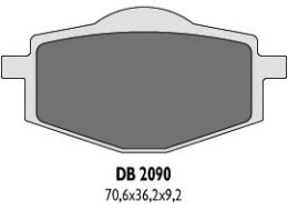 DELTA BRAKING KLOCKI HAMULCOWE KH101 TYŁ - ZASTĘPUJĄ DB2090MX-D ORAZ DB2090QD-D